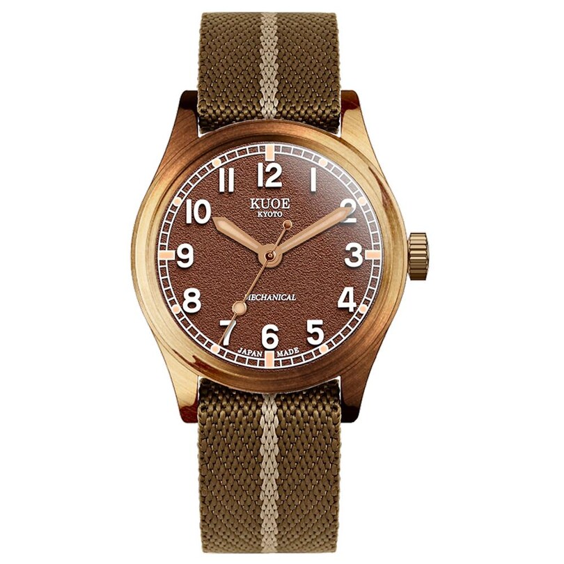 KUOE - KUOE OLD SMITH OS90002BZ-ND-BR-KB-LARGE Kurmalı (Seiko NH38 Mekanizmalı) Erkek Kol Saati