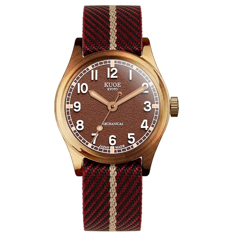 KUOE OLD SMITH OS90002BZ-ND-BR-RB-LARGE Kurmalı (Seiko NH38 Mekanizmalı) Erkek Kol Saati - Thumbnail