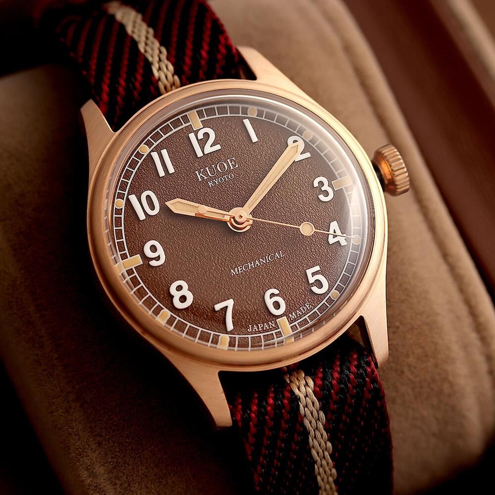 KUOE OLD SMITH OS90002BZ-ND-BR-RB-LARGE Kurmalı (Seiko NH38 Mekanizmalı) Erkek Kol Saati