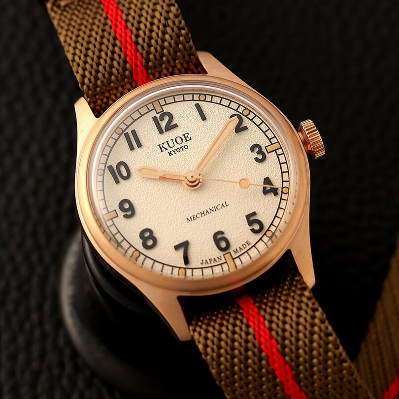 KUOE OLD SMITH OS90002BZ-ND-IV-KR-LARGE Kurmalı (Seiko NH38 Mekanizmalı) Erkek Kol Saati - Thumbnail