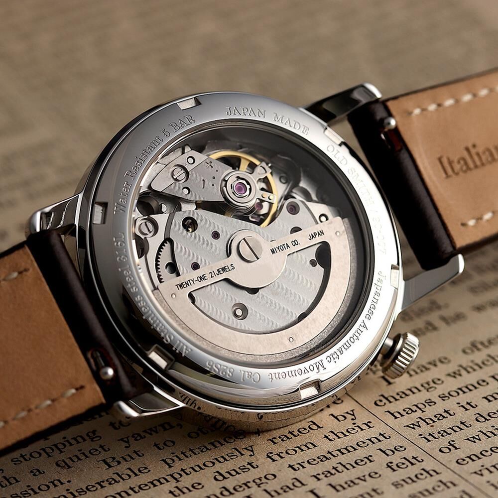 KUOE OLD SMITH OS90007-ABL-CV-DBR-SA Otomatik (Citizen Miyota 82S5 Mekanizmalı) Kol Saati