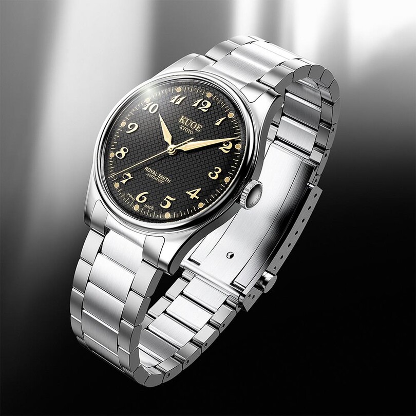 KUOE ROYAL SMITH RS90006BG-SV-BK Otomatik (Citizen Miyota 9039 Mekanizmalı) Erkek Kol Saati - Thumbnail