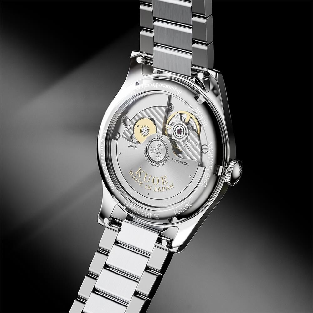 KUOE ROYAL SMITH RS90006BG-SV-BK Otomatik (Citizen Miyota 9039 Mekanizmalı) Erkek Kol Saati