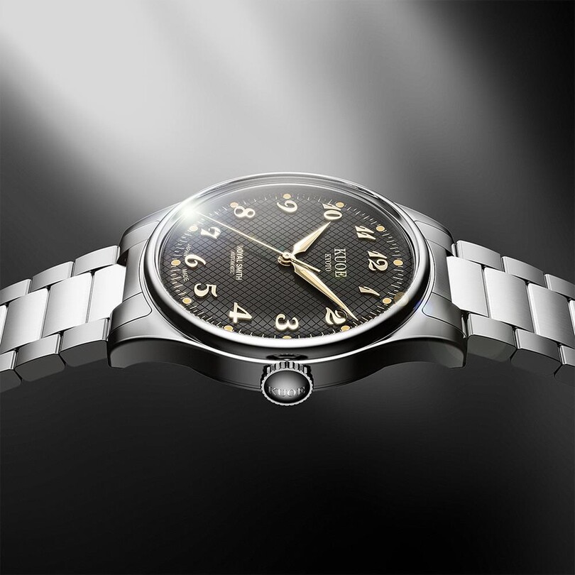 KUOE ROYAL SMITH RS90006BG-SV-BK Otomatik (Citizen Miyota 9039 Mekanizmalı) Erkek Kol Saati - Thumbnail