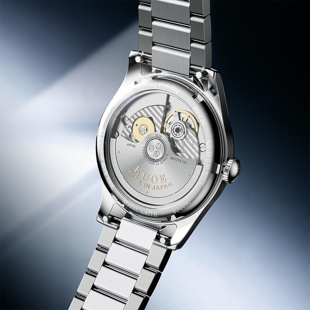 KUOE ROYAL SMITH RS90006BG-SV-BL Otomatik (Citizen Miyota 9039 Mekanizmalı) Erkek Kol Saati