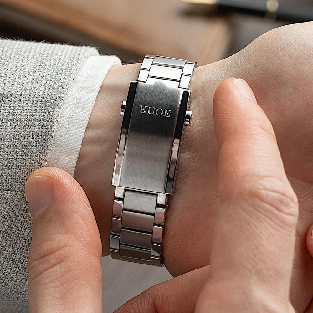 KUOE ROYAL SMITH RS90006BG-SV-BL Otomatik (Citizen Miyota 9039 Mekanizmalı) Erkek Kol Saati