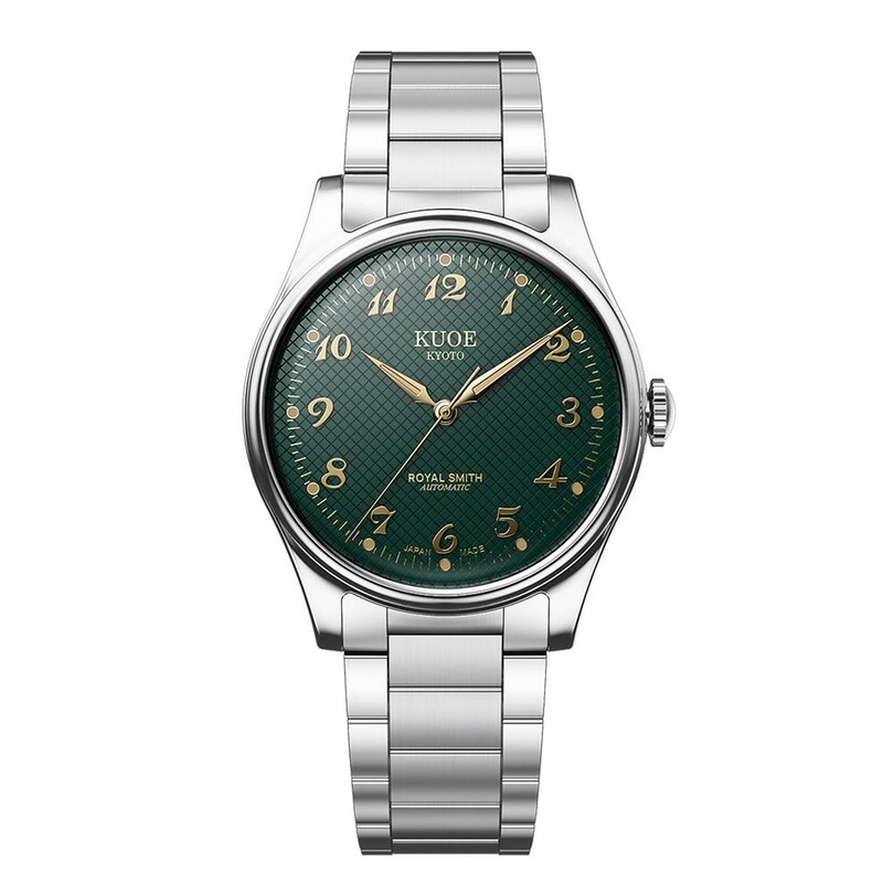 KUOE - KUOE ROYAL SMITH RS90006BG-SV-GR Otomatik (Citizen Miyota 9030 Mekanizmalı) Erkek Kol Saati