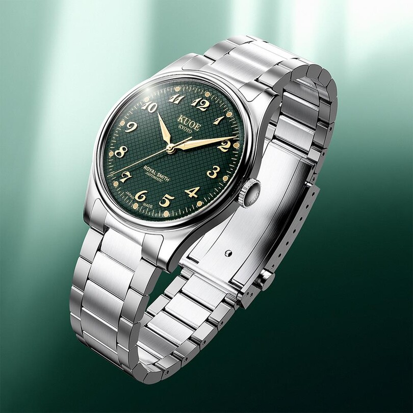 KUOE ROYAL SMITH RS90006BG-SV-GR Otomatik (Citizen Miyota 9030 Mekanizmalı) Erkek Kol Saati - Thumbnail