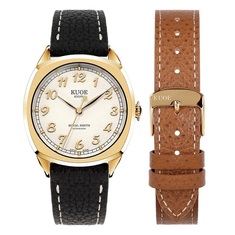 KUOE - KUOE ROYAL SMITH RS90008-GD-GD Otomatik (Citizen Miyota 9030 Mekanizmalı) Erkek Kol Saati