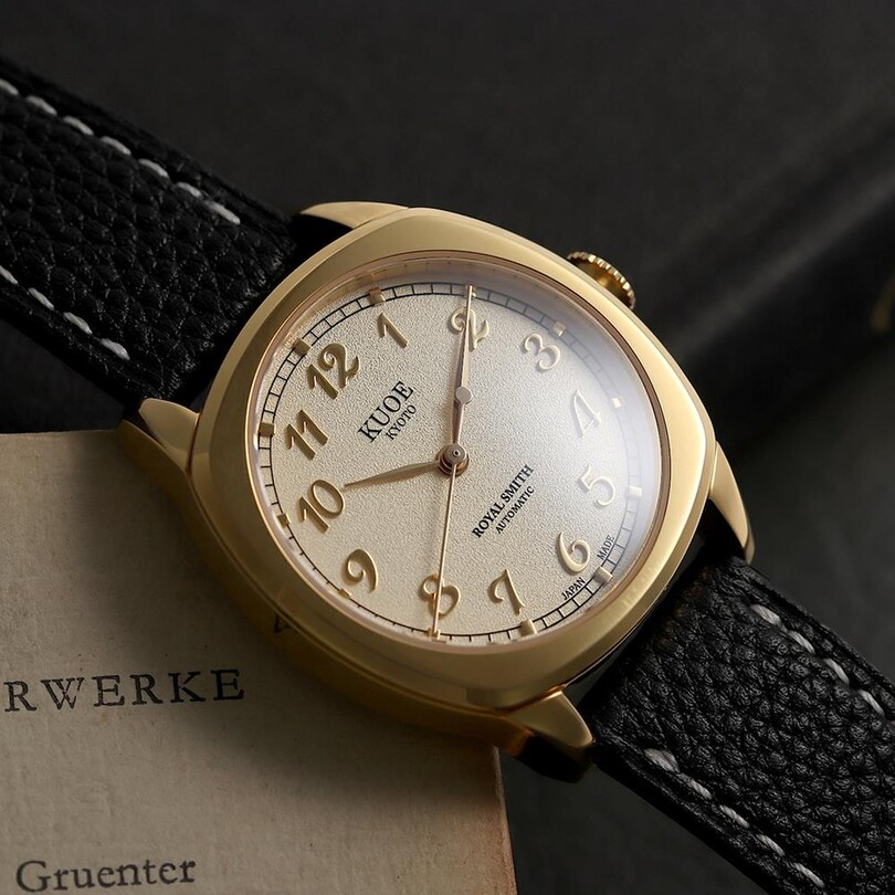 KUOE ROYAL SMITH RS90008-GD-GD Otomatik (Citizen Miyota 9030 Mekanizmalı) Erkek Kol Saati - Thumbnail