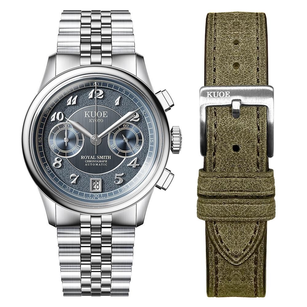 KUOE ROYAL SMITH RS90012-A-NV-JUBILEE Otomatik (Seiko NE86A Mekanizmalı) Erkek Kol Saati