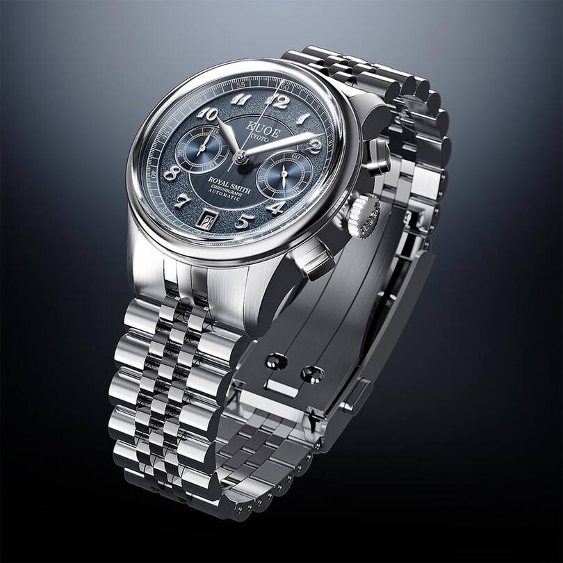 KUOE ROYAL SMITH RS90012-A-NV-JUBILEE Otomatik (Seiko NE86A Mekanizmalı) Erkek Kol Saati - Thumbnail