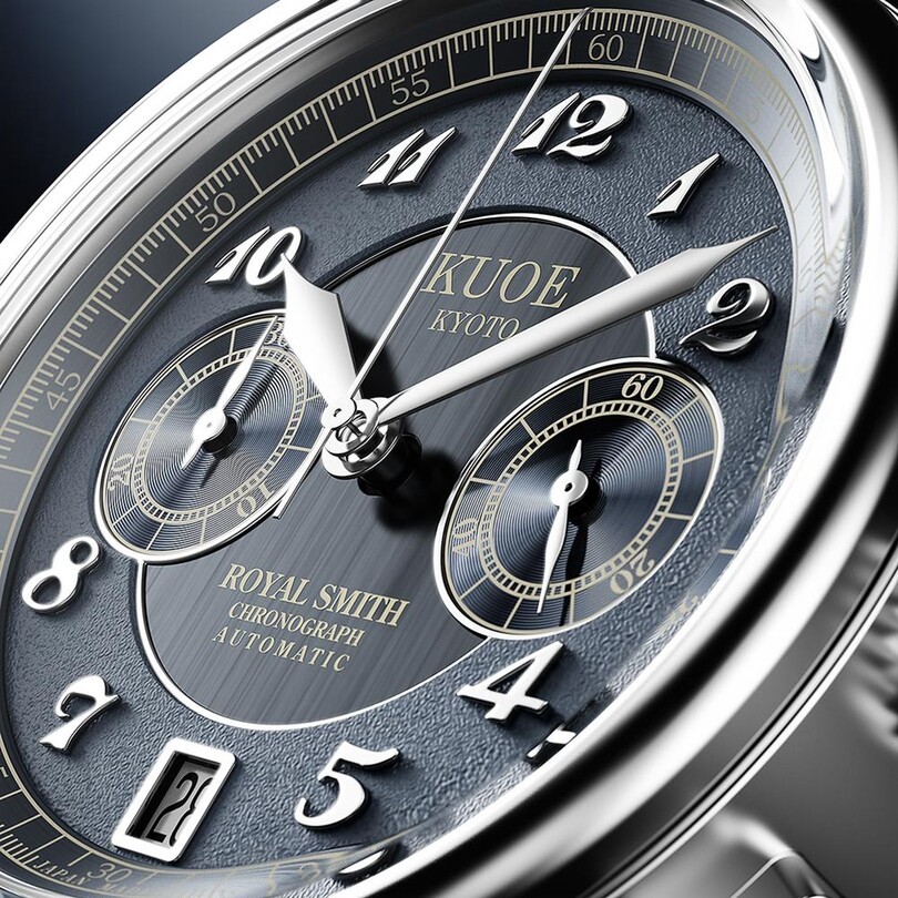 KUOE ROYAL SMITH RS90012-A-NV-JUBILEE Otomatik (Seiko NE86A Mekanizmalı) Erkek Kol Saati - Thumbnail