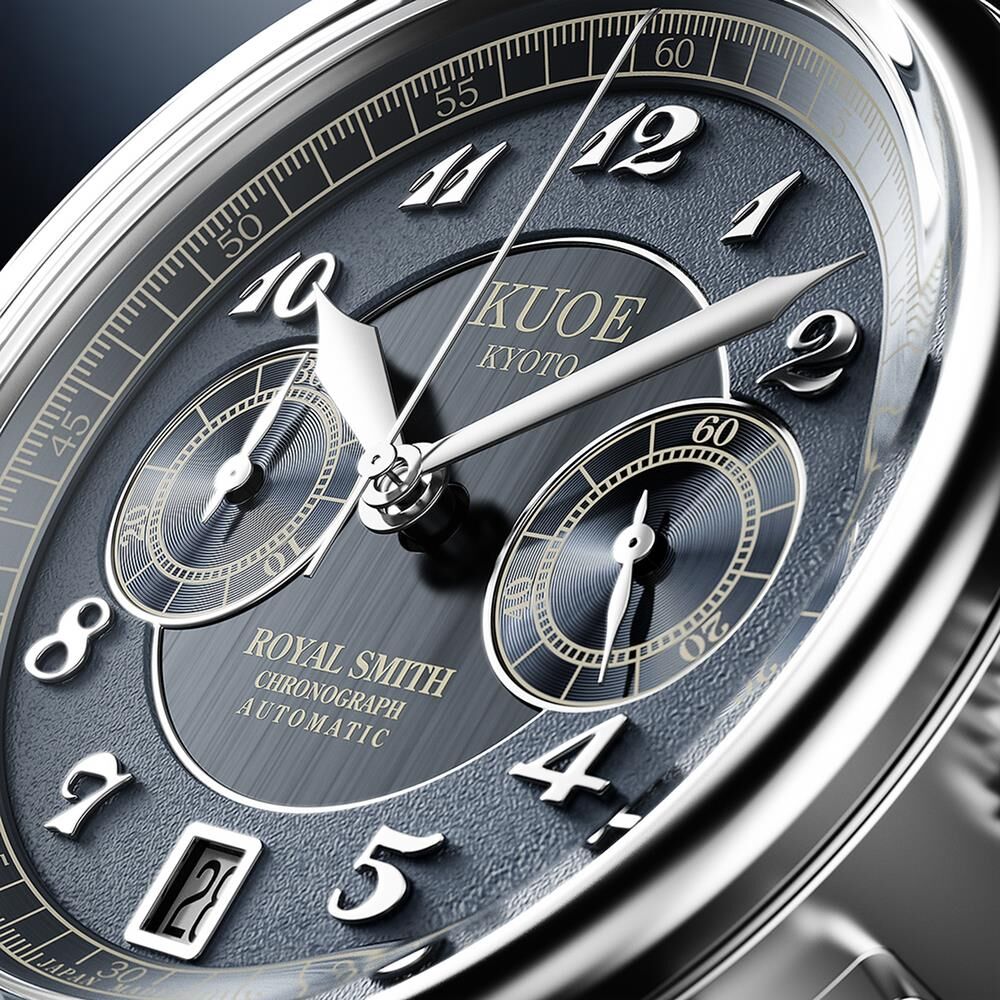 KUOE ROYAL SMITH RS90012-A-NV-JUBILEE Otomatik (Seiko NE86A Mekanizmalı) Erkek Kol Saati