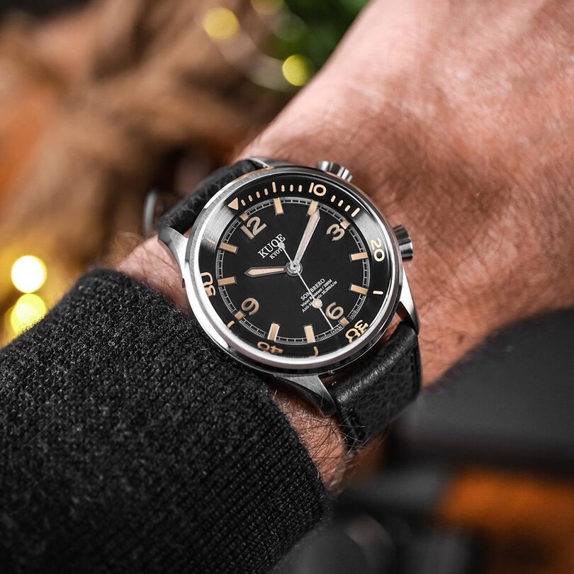 KUOE SOMBRERO SM90011-BK-JUBILEE Otomatik (Citizen Miyota 9030 Mekanizmalı) Erkek Kol Saati - Thumbnail