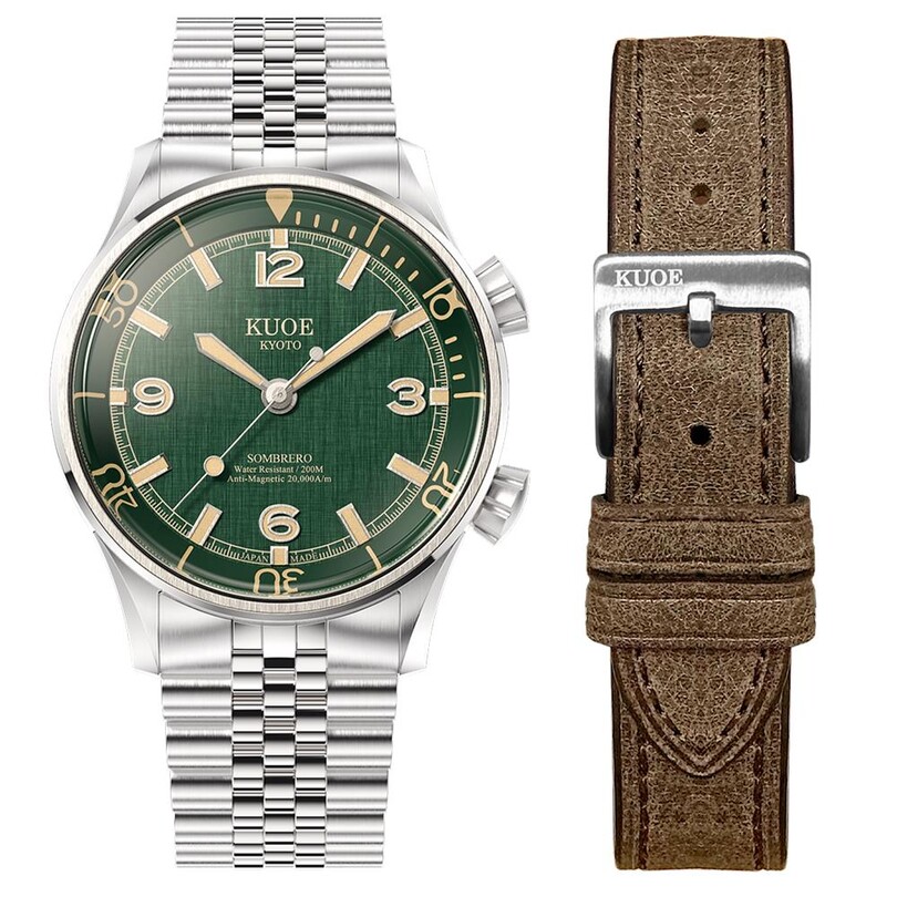 KUOE - KUOE SOMBRERO SM90011-GR-JUBILEE Otomatik (Citizen Miyota 9030 Mekanizmalı) Erkek Kol Saati