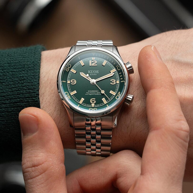 KUOE SOMBRERO SM90011-GR-JUBILEE Otomatik (Citizen Miyota 9030 Mekanizmalı) Erkek Kol Saati - Thumbnail