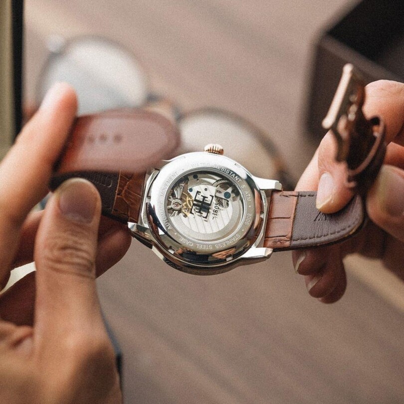 LONGITUDE DUAL TIME ES-8006-08 Otomatik Erkek Kol Saati - Thumbnail