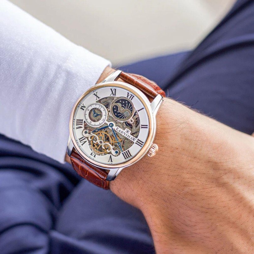 LONGITUDE DUAL TIME ES-8006-08 Otomatik Erkek Kol Saati - Thumbnail