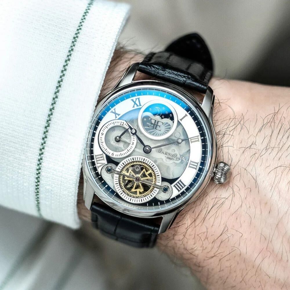 LONGITUDE SHADOW DUAL TIME ES-8063-01 Otomatik Erkek Kol Saati