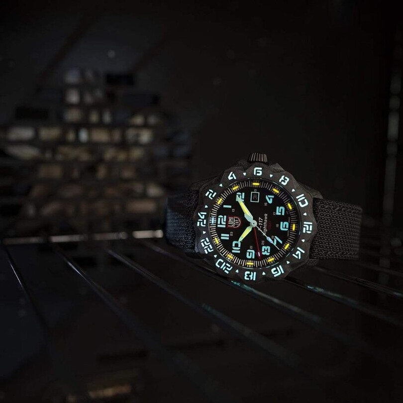 XA.6441 F-117 NIGHTHAWK™ 6440 (İsviçre Üretimi Ronda 515.24H Mekanizmalı) Erkek Kol Saati - Thumbnail