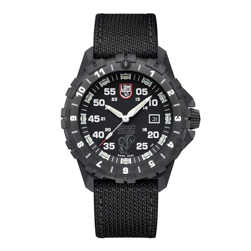 LUMINOX - LUMINOX XA.6442.H F-117 NIGHTHAWK® x SKUNK WORKS® 6440 Serisi (İsviçre Üretimi Ronda 515 Mekanizmalı) Pilot Erkek Kol Saati