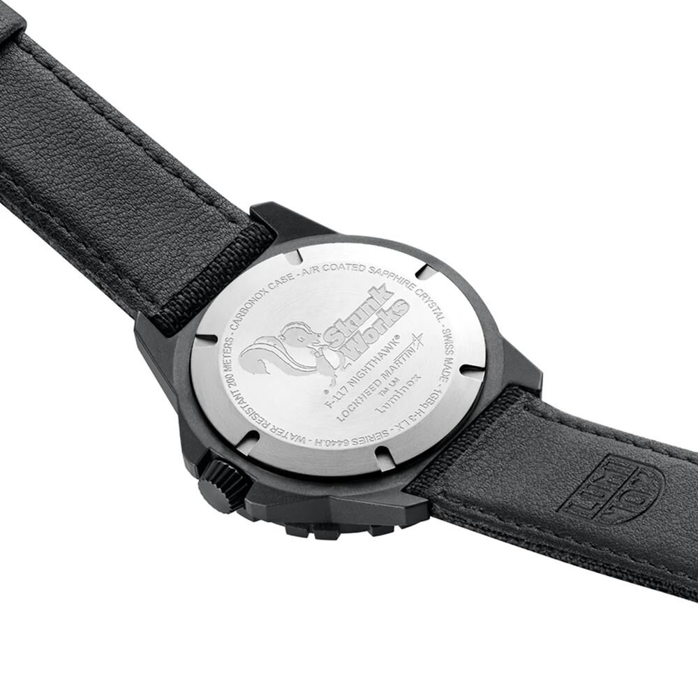 LUMINOX XA.6442.H F-117 NIGHTHAWK® x SKUNK WORKS® 6440 Serisi (İsviçre Üretimi Ronda 515 Mekanizmalı) Pilot Erkek Kol Saati