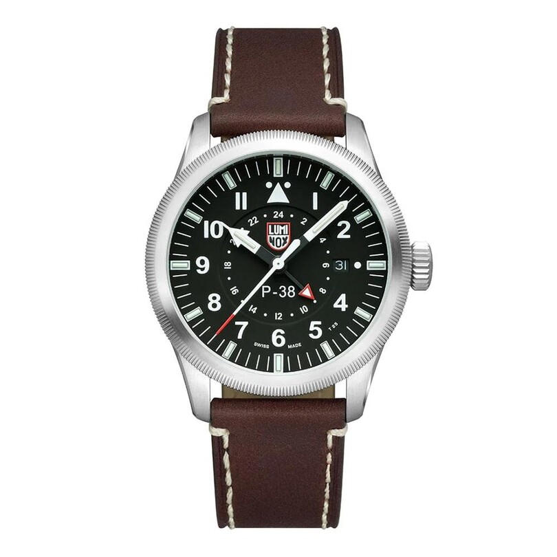 XA.9521 P-38 LIGHTNING™ GMT 9520 (İsviçre Üretimi Ronda 515.24H Mekanizmalı) Erkek Kol Saati - Thumbnail