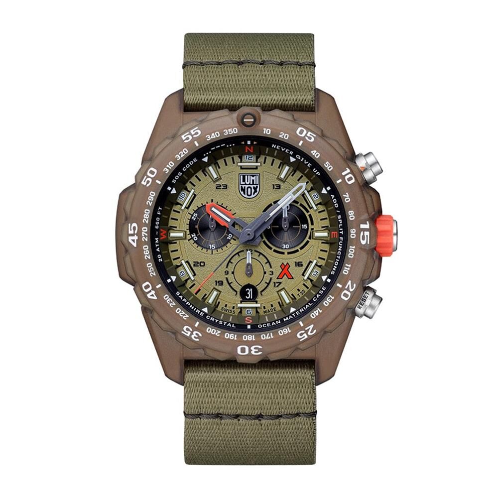 LUMINOX XB.3757.ECO BEAR GRYLLS SURVIVAL ECO MASTER (İsviçre Üretimi Ronda 5030.D Mekanizmalı) Erkek Kol Saati