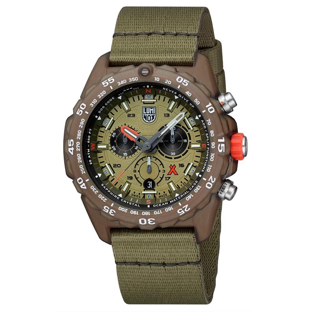 LUMINOX XB.3757.ECO BEAR GRYLLS SURVIVAL ECO MASTER (İsviçre Üretimi Ronda 5030.D Mekanizmalı) Erkek Kol Saati