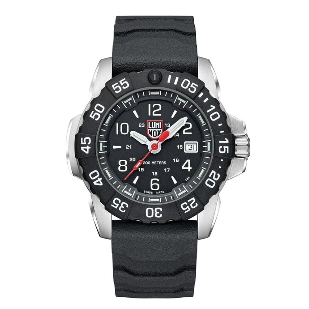 LUMINOX XS.3251.CB NAVY SEAL RUBBER - STEEL - CARBONOX™ (RSC) - (İsviçre Üretimi Ronda 715 Mekanizmalı) Erkek Kol Saati