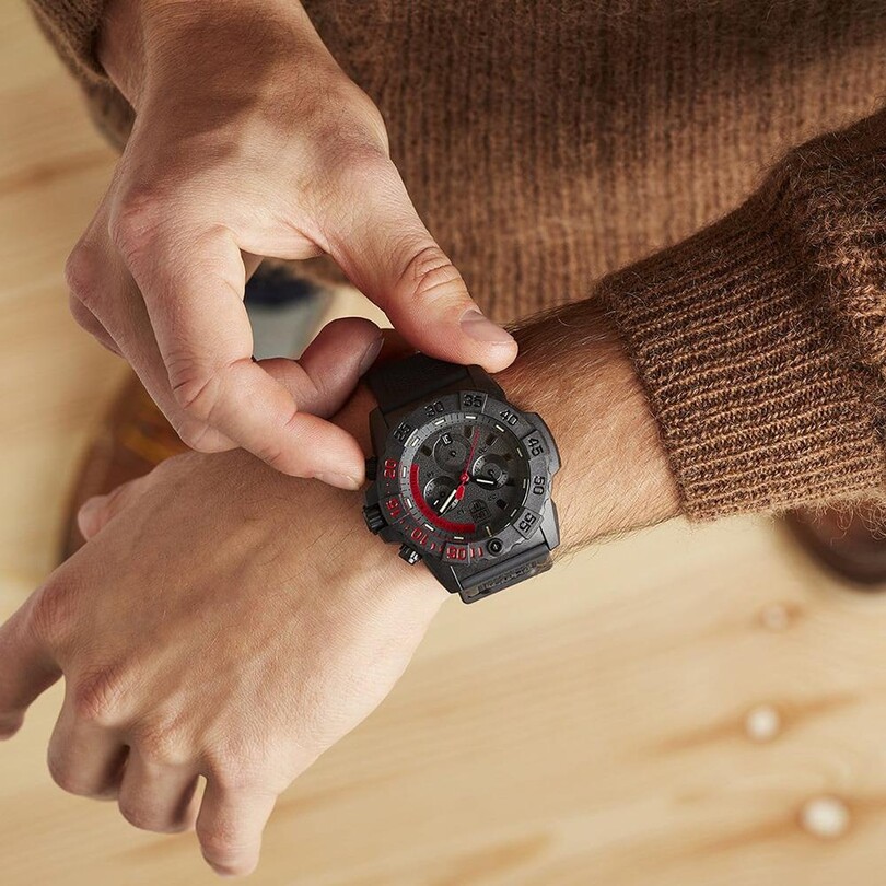 XS.3581.EY NAVY SEAL 3580 CHRONOGRAPH Serisi (İsviçre Üretimi Ronda 5030.D Mekanizmalı) Erkek Kol Saati - Thumbnail