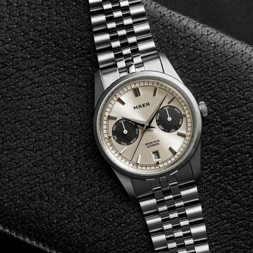 MAEN BROOKLYN 36 M5.1.2 Otomatik (Japon Citizen Premium Miyota 9122 Triple Date Mekanizmalı) Erkek Kol Saati - Thumbnail