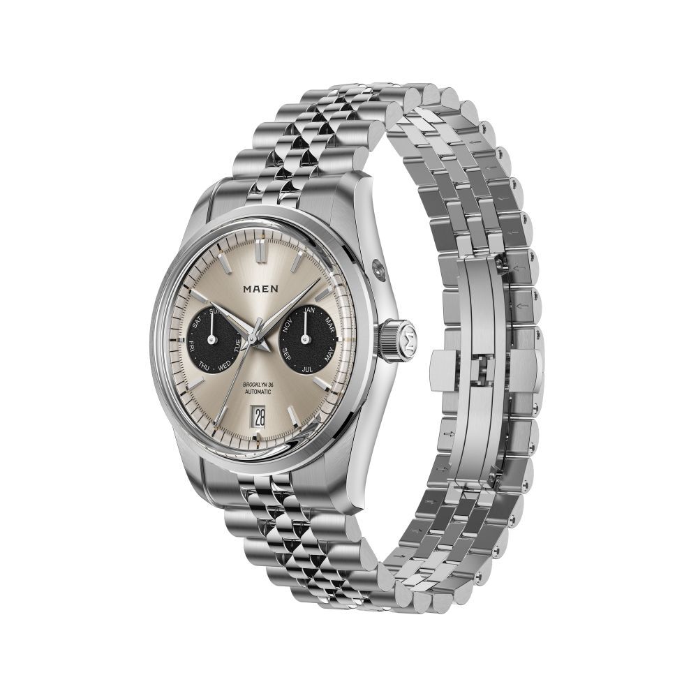 MAEN BROOKLYN 36 M5.1.2 Otomatik (Japon Citizen Premium Miyota 9122 Triple Date Mekanizmalı) Erkek Kol Saati