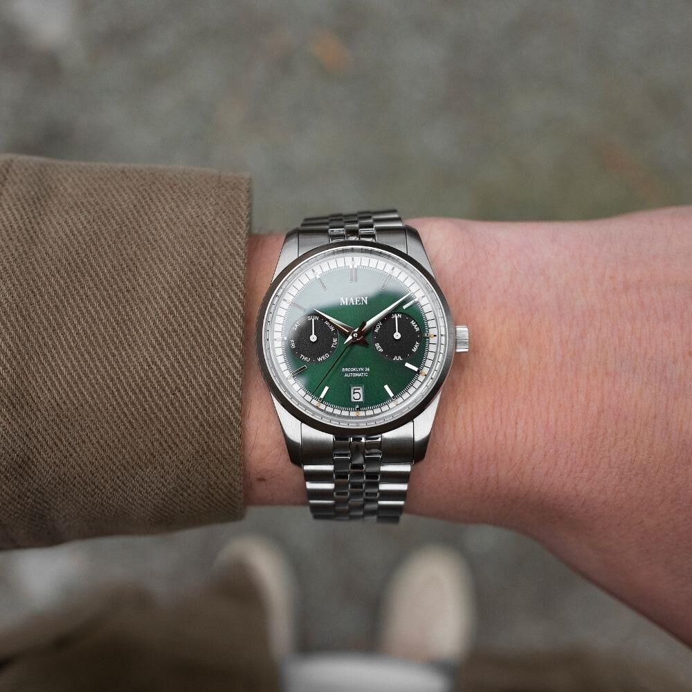 MAEN BROOKLYN 36 M5.1.5 Otomatik (Japon Citizen Premium Miyota 9122 Triple Date Mekanizmalı) Erkek Kol Saati