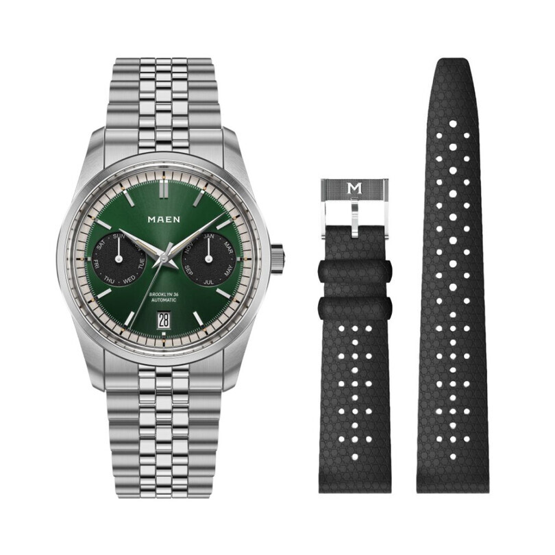 MAEN BROOKLYN 36 M5.1.5.SET Otomatik (Japon Citizen Premium Miyota 9122 Triple Date Mekanizmalı) Erkek Kol Saati - Thumbnail