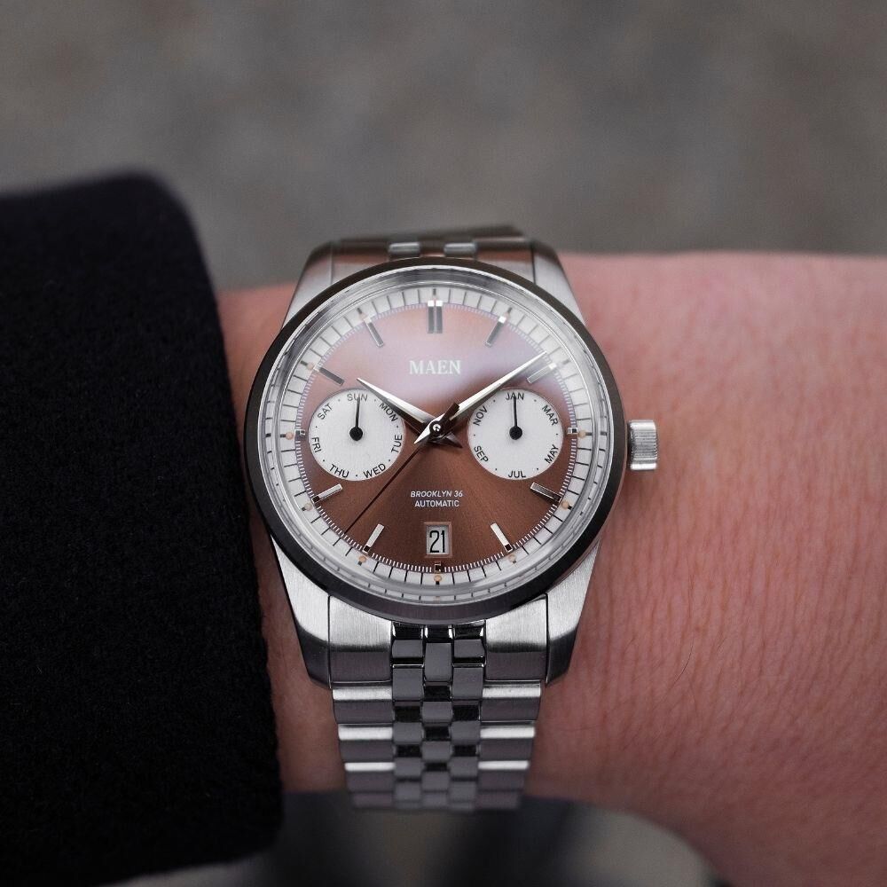 MAEN BROOKLYN 36 M5.1.6 Otomatik (Japon Citizen Premium Miyota 9122 Triple Date Mekanizmalı) Erkek Kol Saati