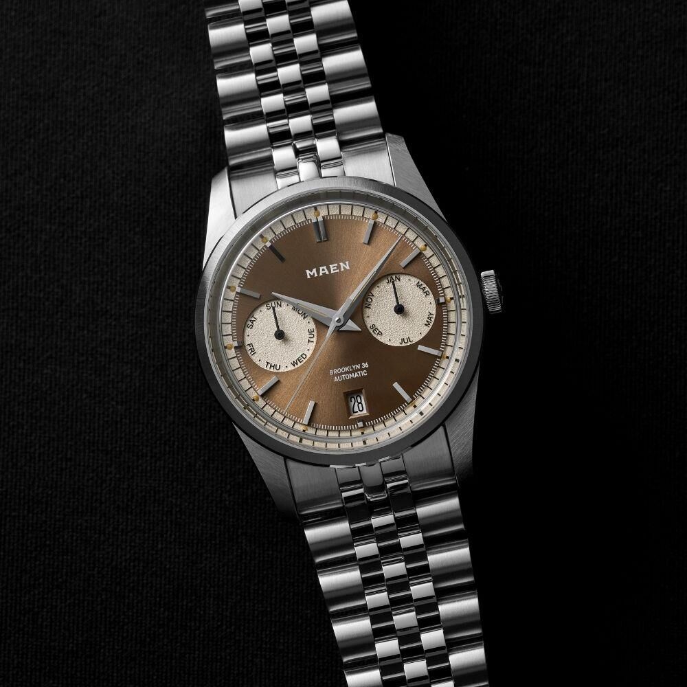 MAEN BROOKLYN 36 M5.1.6 Otomatik (Japon Citizen Premium Miyota 9122 Triple Date Mekanizmalı) Erkek Kol Saati