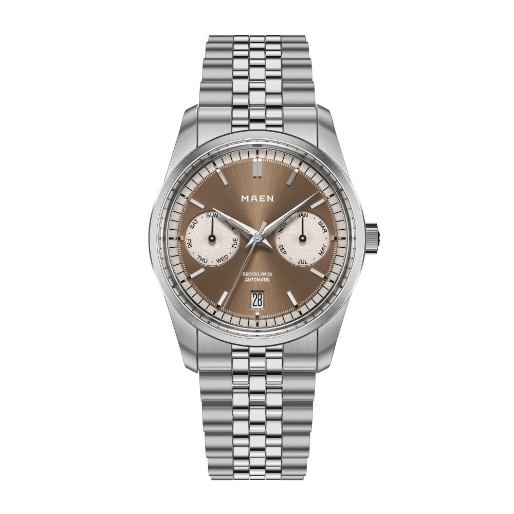 MAEN BROOKLYN 36 M5.1.6 Otomatik (Japon Citizen Premium Miyota 9122 Triple Date Mekanizmalı) Erkek Kol Saati