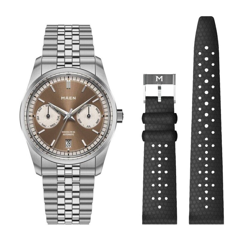 MAEN - MAEN BROOKLYN 36 M5.1.6.SET Otomatik (Japon Citizen Premium Miyota 9122 Triple Date Mekanizmalı) Erkek Kol Saati