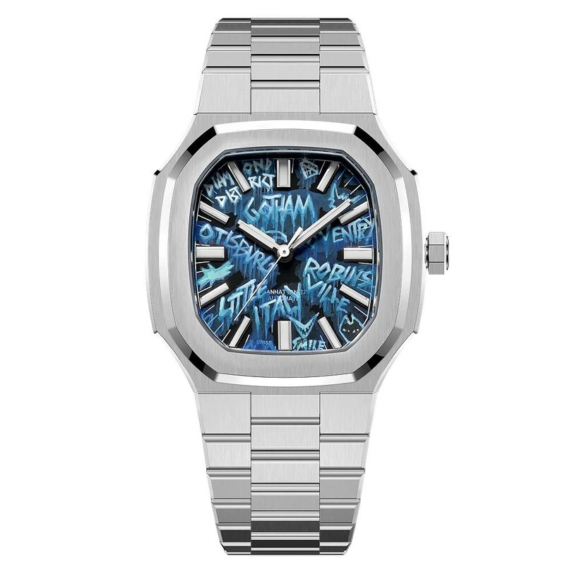 MAEN - MAEN MANHATTAN 37 IFL.02 LIMITED EDITION ′′Elle Boyama Kadran′′ Otomatik (Sellita SW200-1 Mekanizmalı Swiss Made) Erkek Kol Saati