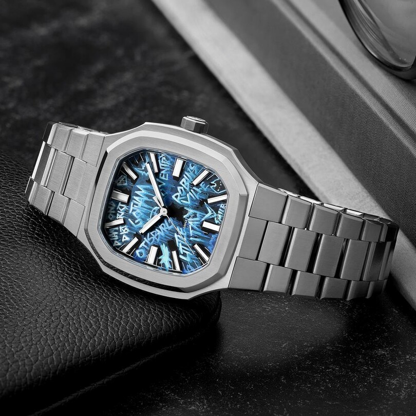  MAEN MANHATTAN 37 IFL.02 LIMITED EDITION ′′Elle Boyama Kadran′′ Otomatik (Sellita SW200-1 Mekanizmalı Swiss Made) Erkek Kol Saati - Thumbnail