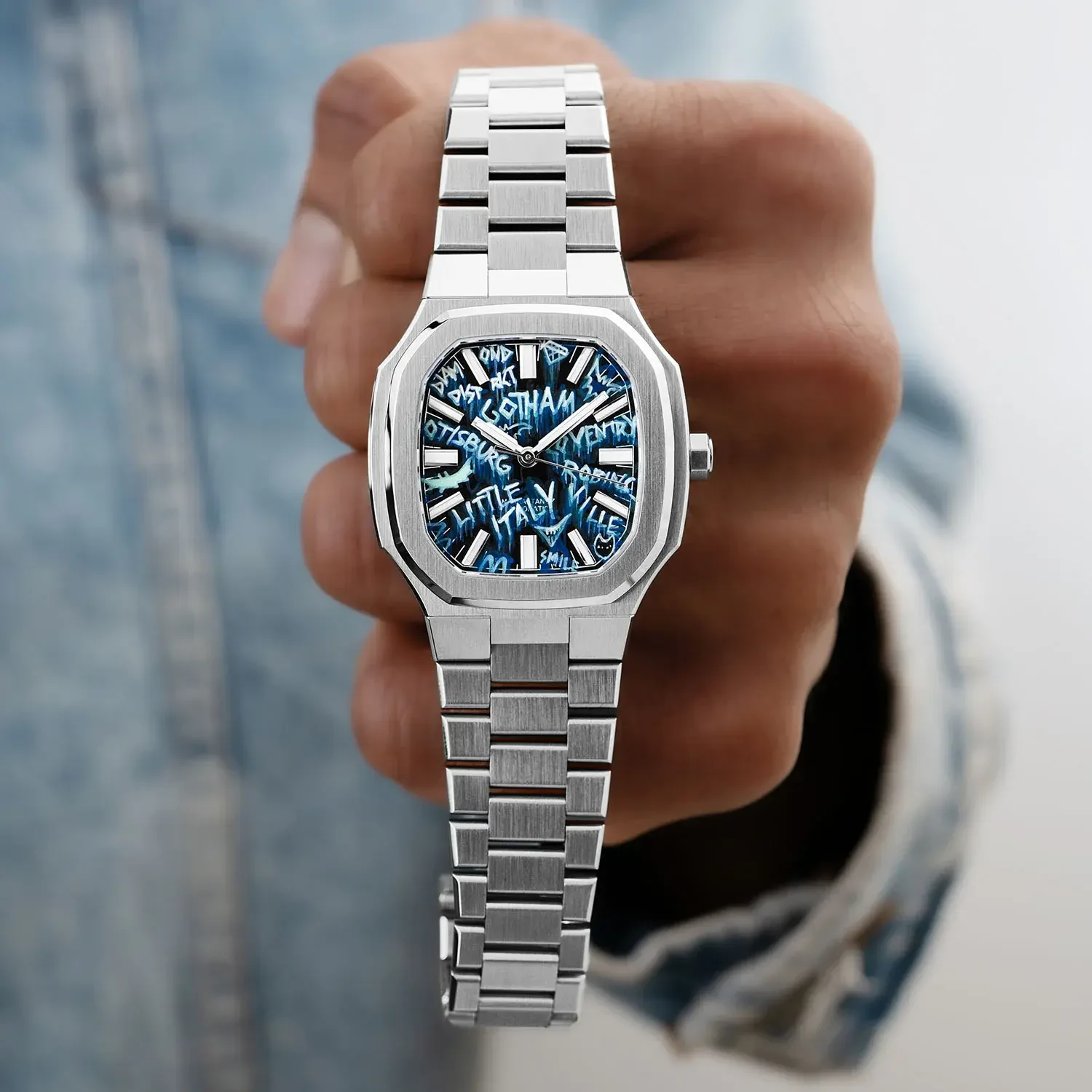  MAEN MANHATTAN 37 IFL.02 LIMITED EDITION ′′Elle Boyama Kadran′′ Otomatik (Sellita SW200-1 Mekanizmalı Swiss Made) Erkek Kol Saati