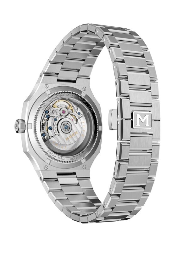 MAEN MANHATTAN 37 M2.1.2.TG Otomatik (Top Grade Sellita SW200-1 Mekanizmalı Swiss Made) Erkek Kol Saati - Thumbnail