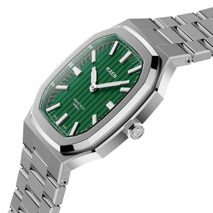 MAEN MANHATTAN 39 ULTRA THIN M4.1.1 Kurmalı (ETA 7001 Elaboré Grade Mekanizmalı Swiss Made) Erkek Kol Saati - Sadece 6.9 mm Kalınlıkta - Thumbnail