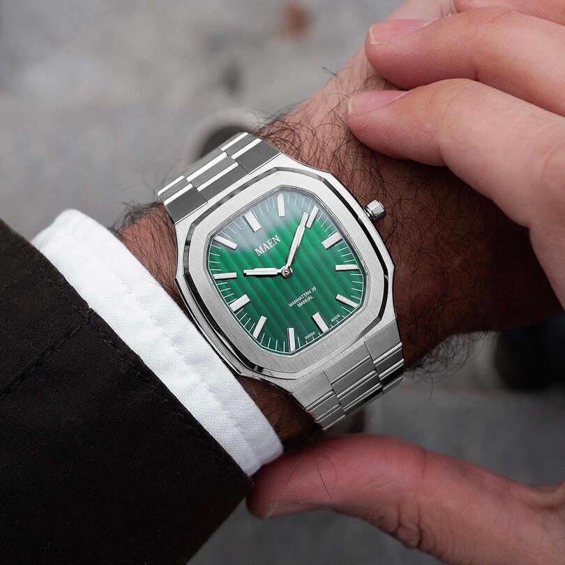 MAEN MANHATTAN 39 ULTRA THIN M4.1.1 Kurmalı (ETA 7001 Elaboré Grade Mekanizmalı Swiss Made) Erkek Kol Saati - Sadece 6.9 mm Kalınlıkta - Thumbnail