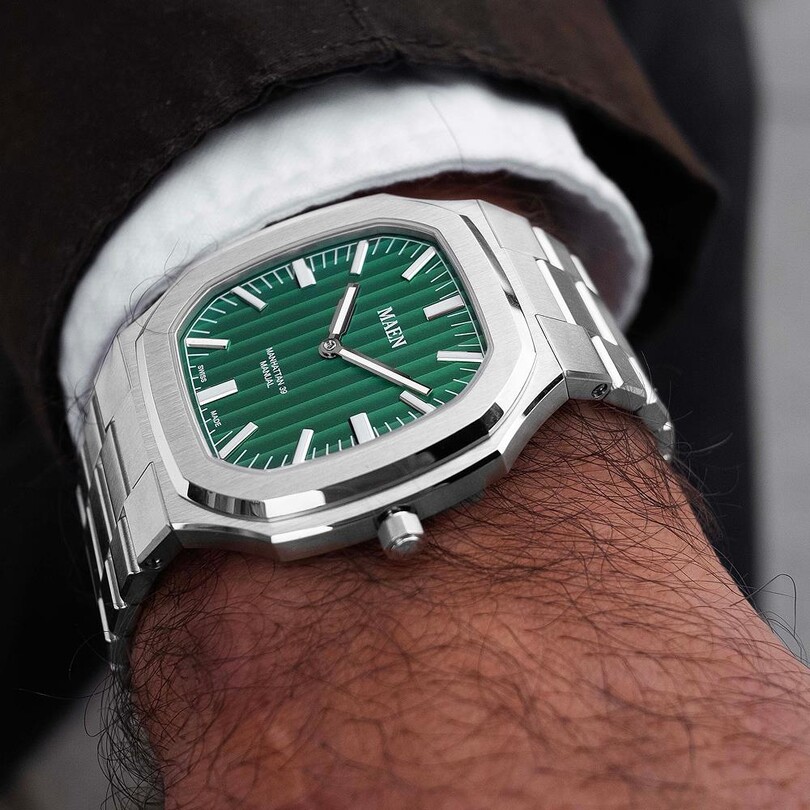 MAEN MANHATTAN 39 ULTRA THIN M4.1.1 Kurmalı (ETA 7001 Elaboré Grade Mekanizmalı Swiss Made) Erkek Kol Saati - Sadece 6.9 mm Kalınlıkta - Thumbnail