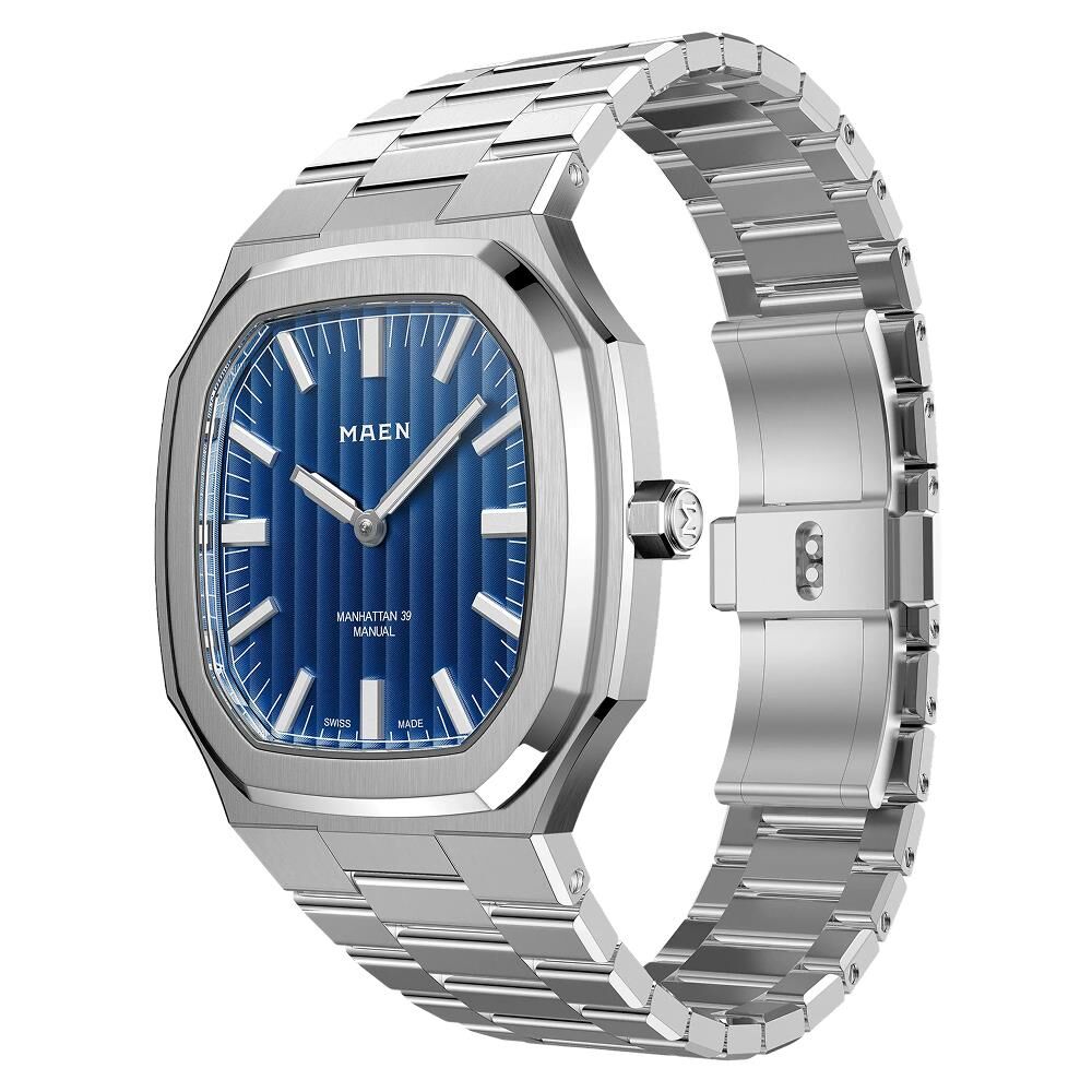 MAEN MANHATTAN 39 ULTRA THIN M4.1.2 Kurmalı (ETA 7001 Elaboré Grade Mekanizmalı Swiss Made) Erkek Kol Saati - Sadece 6.9 mm Kalınlıkta