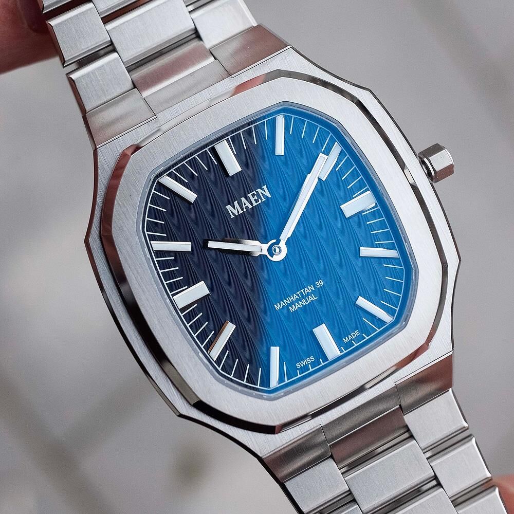 MAEN MANHATTAN 39 ULTRA THIN M4.1.2 Kurmalı (ETA 7001 Elaboré Grade Mekanizmalı Swiss Made) Erkek Kol Saati - Sadece 6.9 mm Kalınlıkta