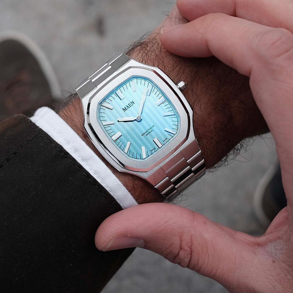 MAEN MANHATTAN 39 ULTRA THIN M4.1.3 Kurmalı (ETA 7001 Elaboré Grade Mekanizmalı Swiss Made) Erkek Kol Saati - Sadece 6.9 mm Kalınlıkta